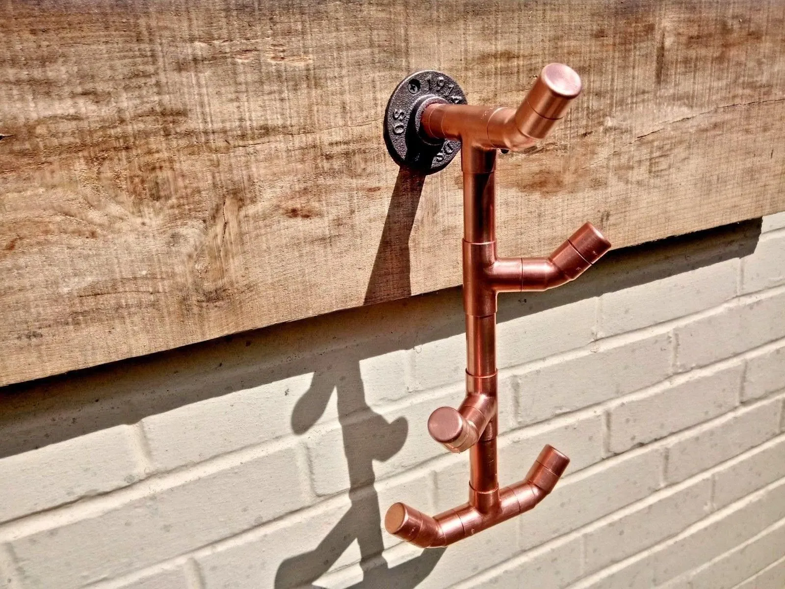 Copper Pipe Twisted Drop Hook