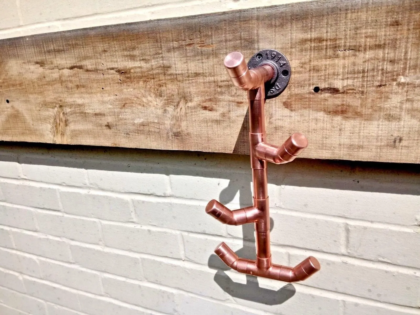 Copper Pipe Twisted Drop Hook