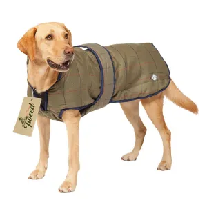 Danish Design - Showerproof Padded Dog Coat - Green Tweed