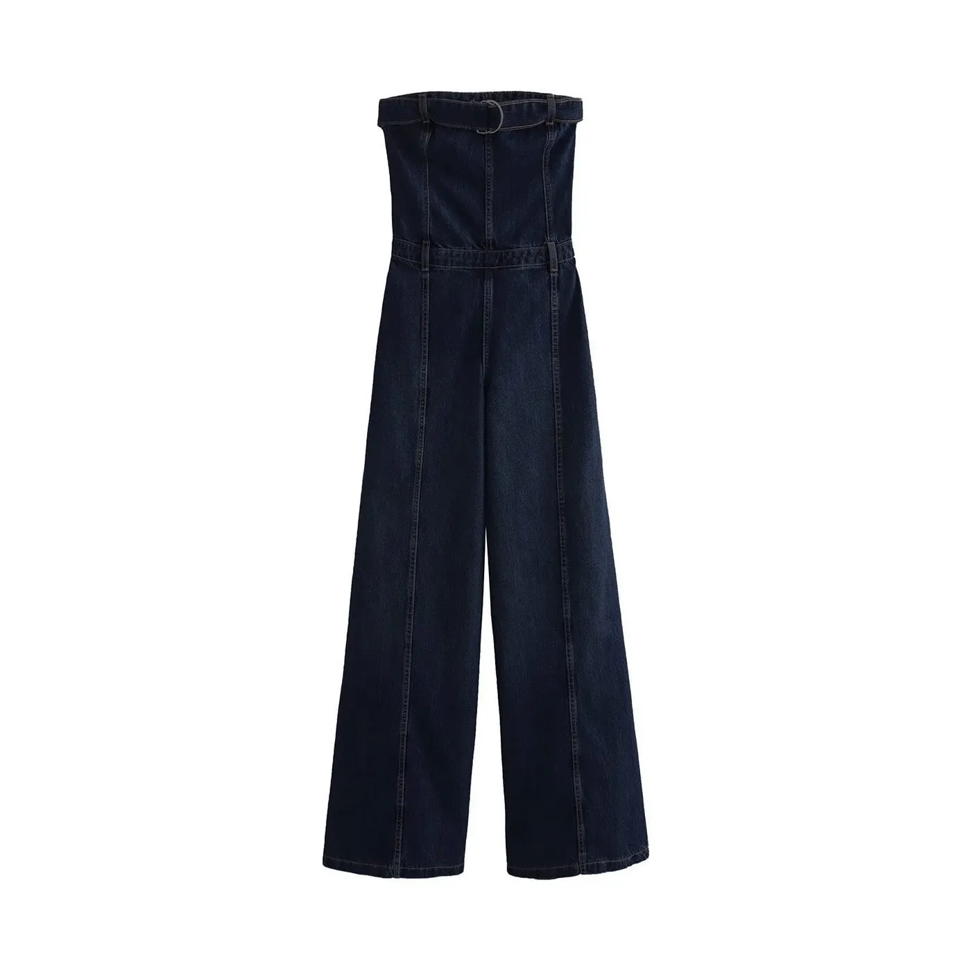 Dark Blue Denim Jumpsuit