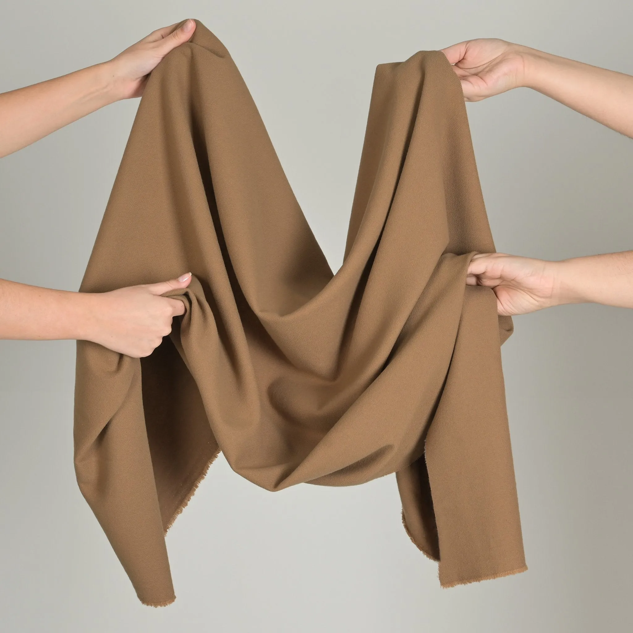 Dark Camel Twill Fabric 2593