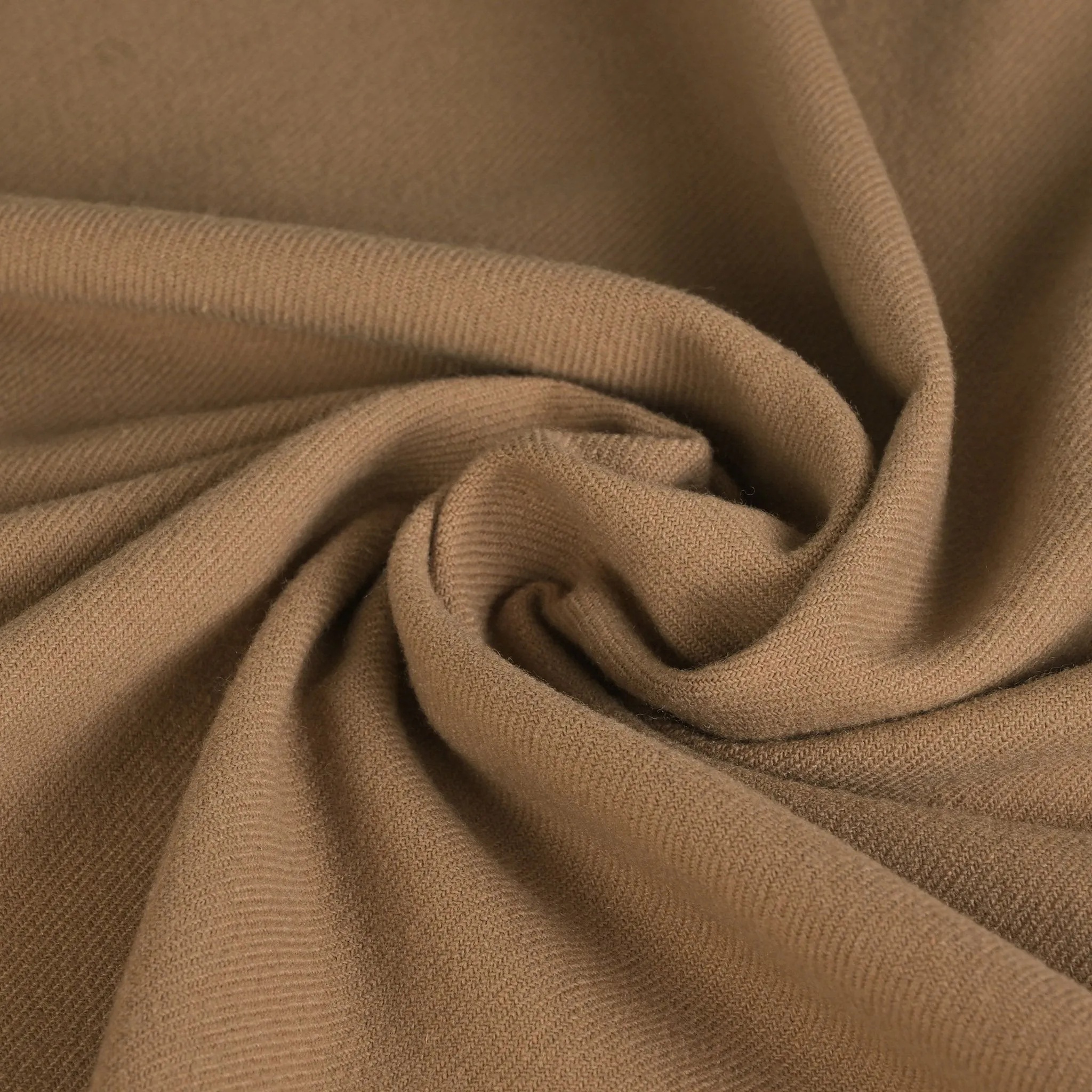 Dark Camel Twill Fabric 2593