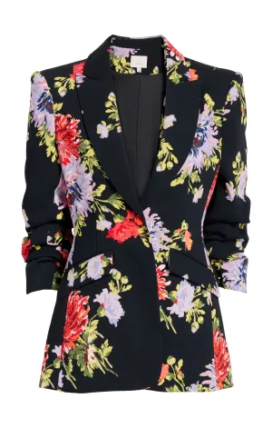 Dark Chrysanthemum Scrunched Cheyenne Blazer