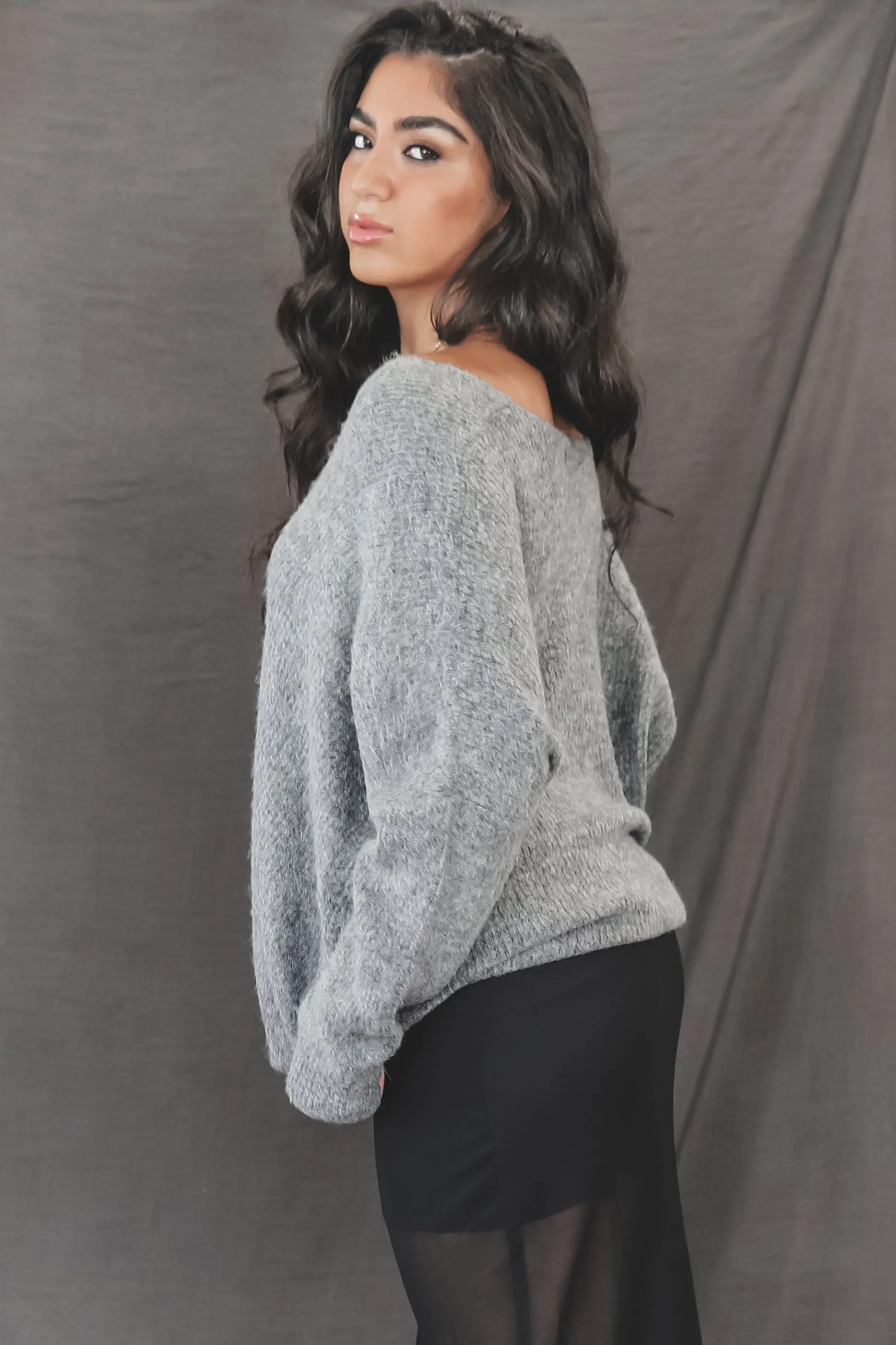 DEAL  A Weekend In The Mountains Oversized Stockholm Sweater Top