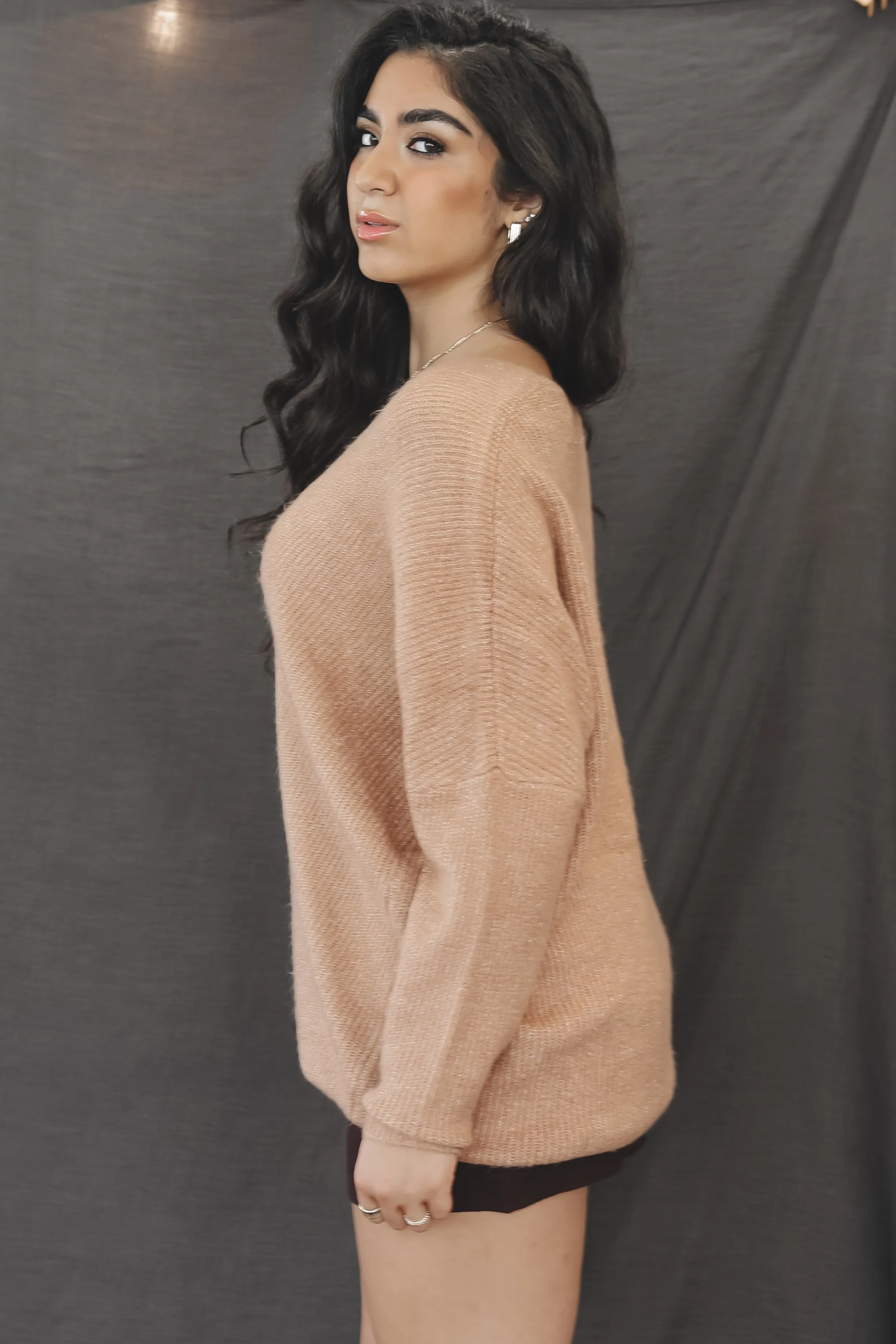 DEAL  A Weekend In The Mountains Oversized Stockholm Sweater Top