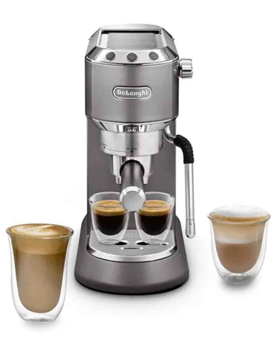 Dedica Arte Manual Espresso Coffee Maker | Grey