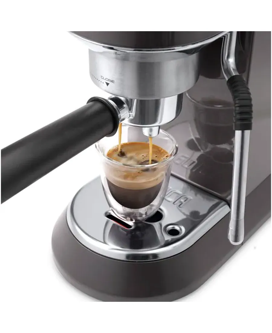 Dedica Arte Manual Espresso Coffee Maker | Grey