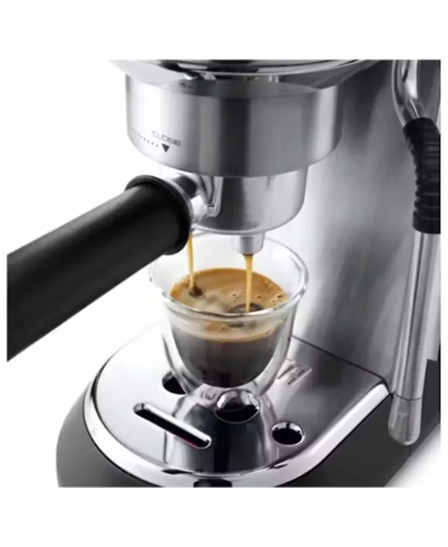 Dedica Arte Manual Espresso Coffee Maker | Stainless Steel