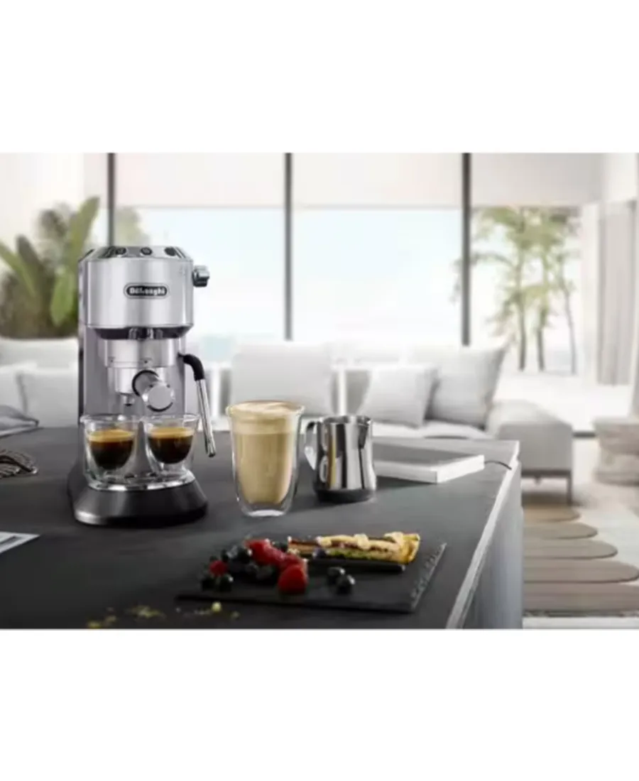 Dedica Arte Manual Espresso Coffee Maker | Stainless Steel