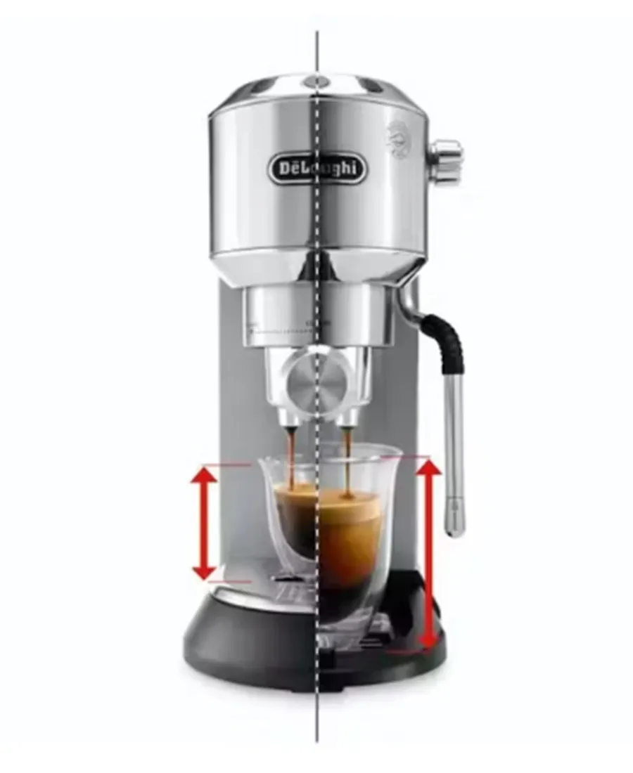 Dedica Arte Manual Espresso Coffee Maker | Stainless Steel