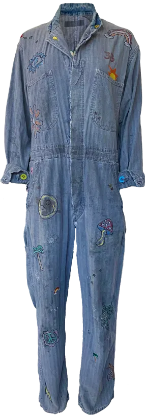 Denim Railroad Vintage Jumpsuit