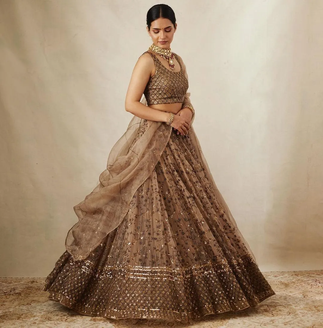 Designer Net Lehenga Choli For Women Bridesmaids