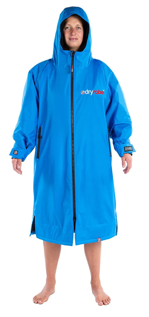 Dryrobe Long Sleeve Changing Robe - Cobalt Blue/ Black