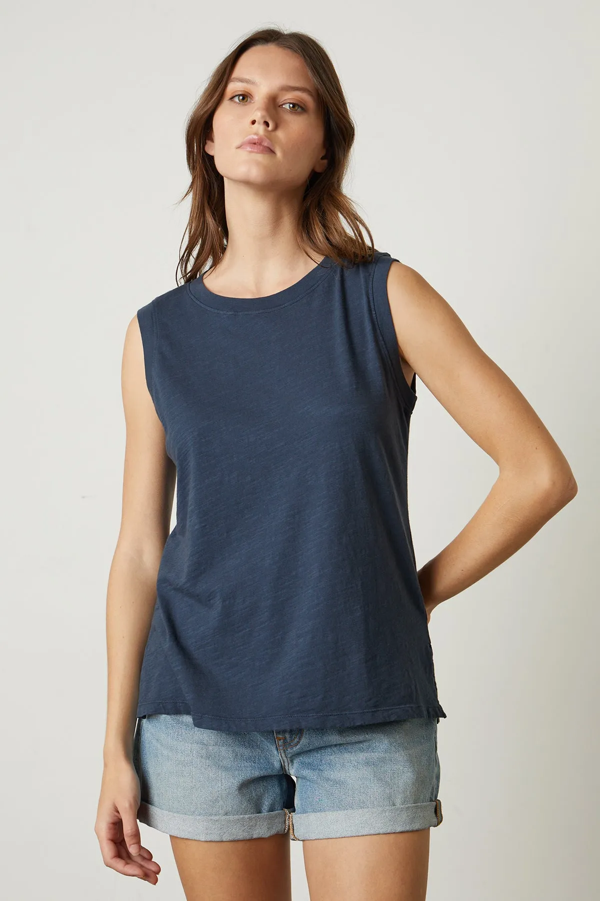 ELLEN VINTAGE SLUB TANK TOP