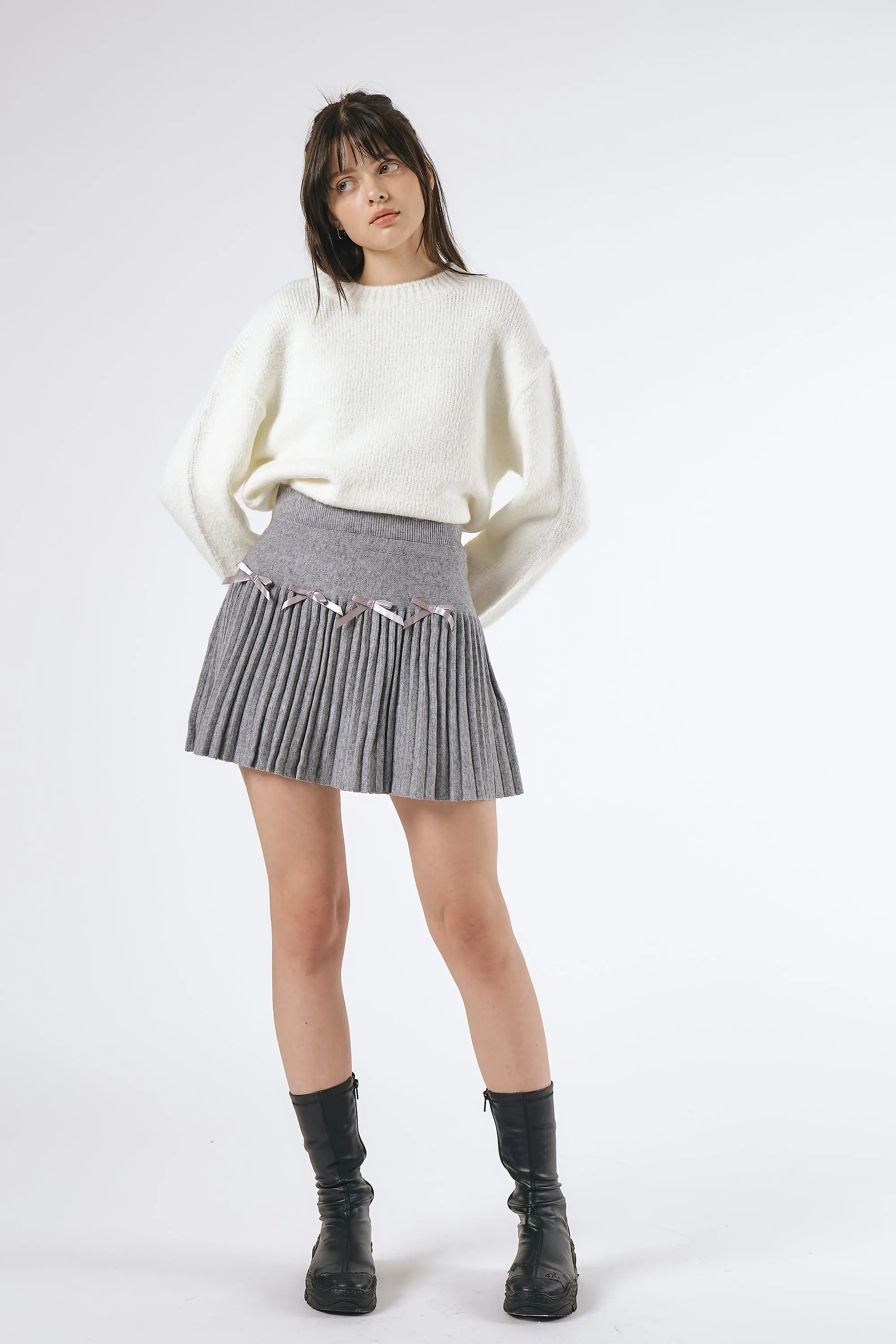 Emily Sweater w/Lace Up Sleeves