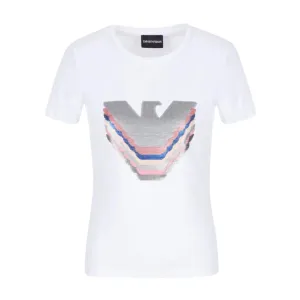 Emporio Armani White Stretch Jersey T-shirt