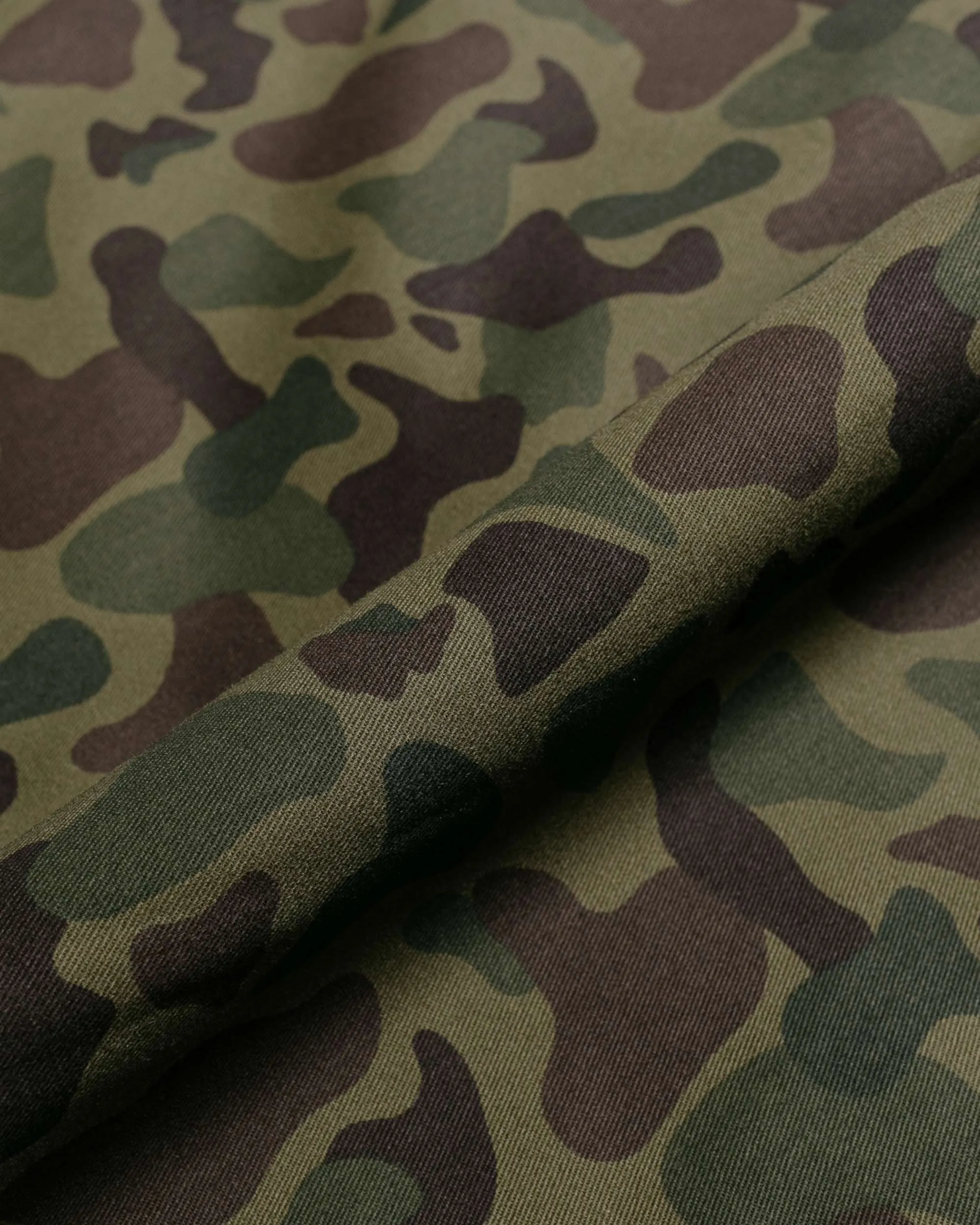 Engineered Garments Workaday Chino Pant Olive Camo 6.5oz Flat Twill