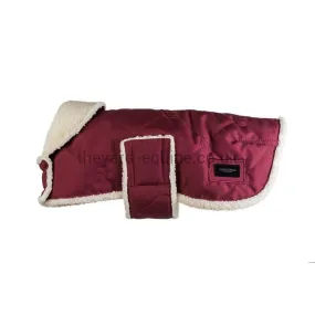 Equestrian Stockholm Fleece Dog Rug - Bordeaux