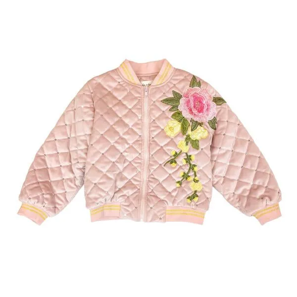 Floral Embroidered Quilted Jacket