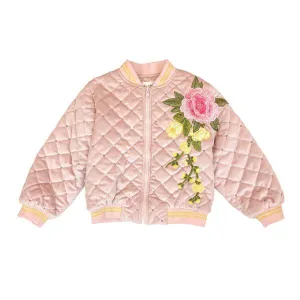 Floral Embroidered Quilted Jacket