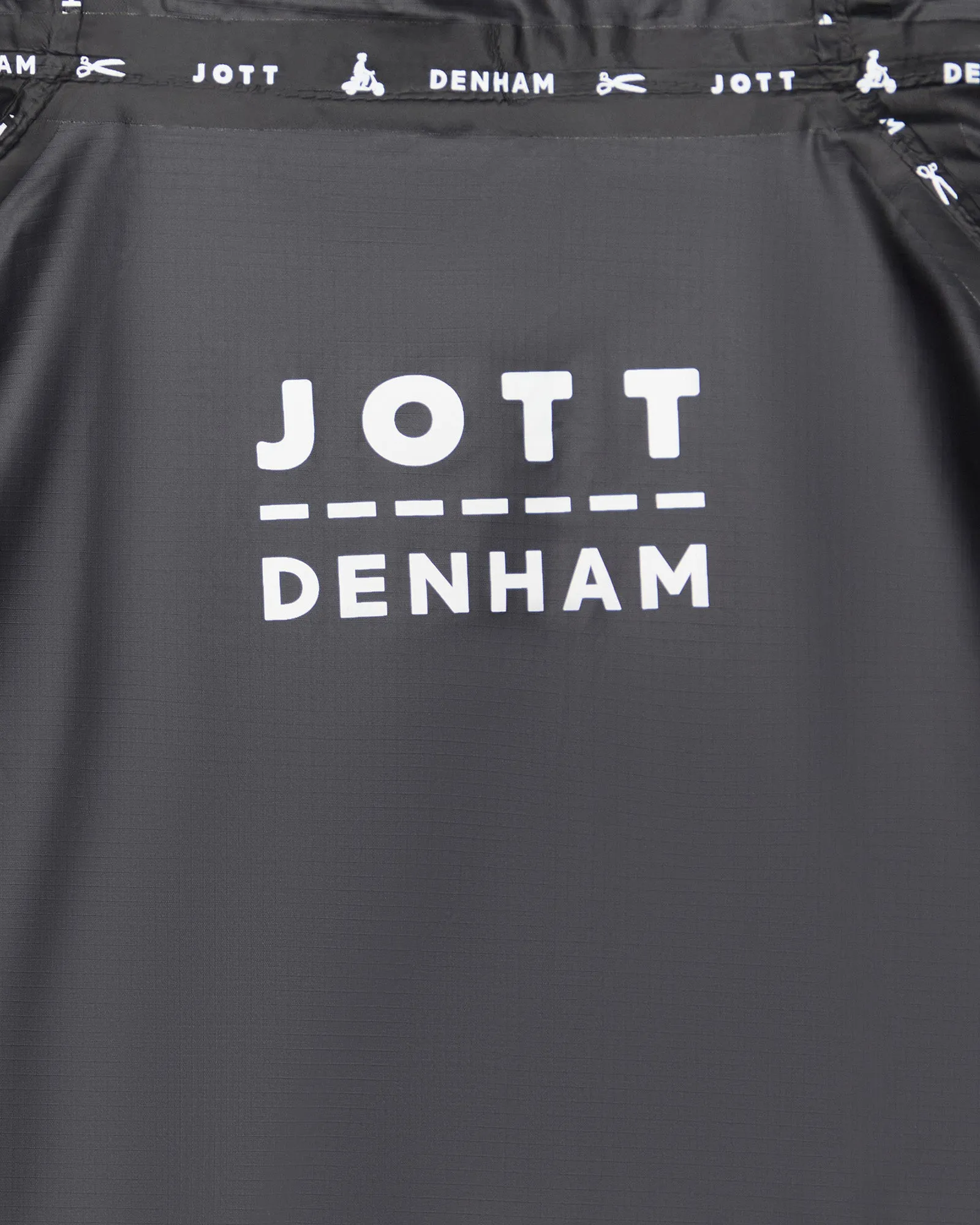 Fluid MNW JOTT x DENHAM pack-away waterproof jacket Black