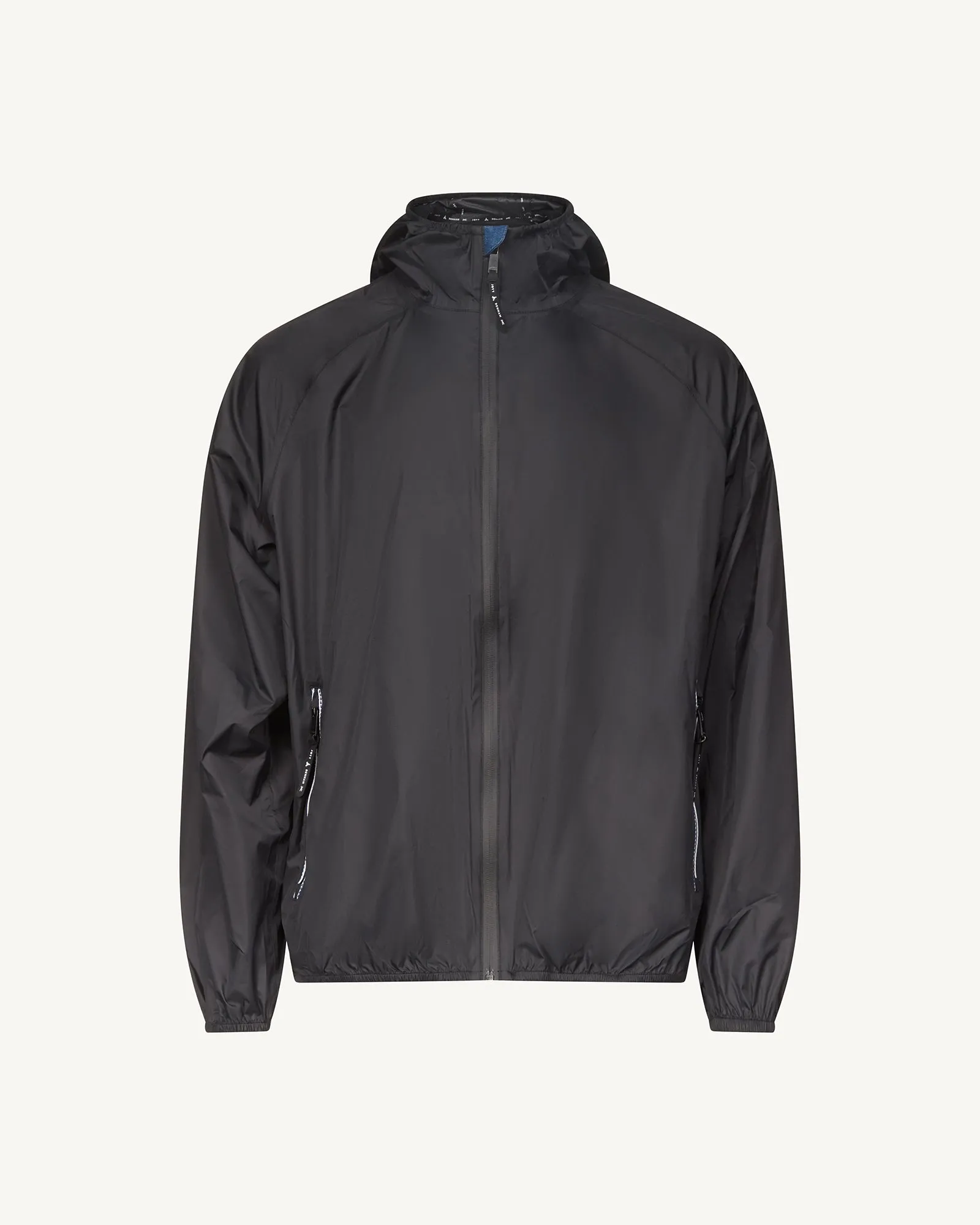 Fluid MNW JOTT x DENHAM pack-away waterproof jacket Black