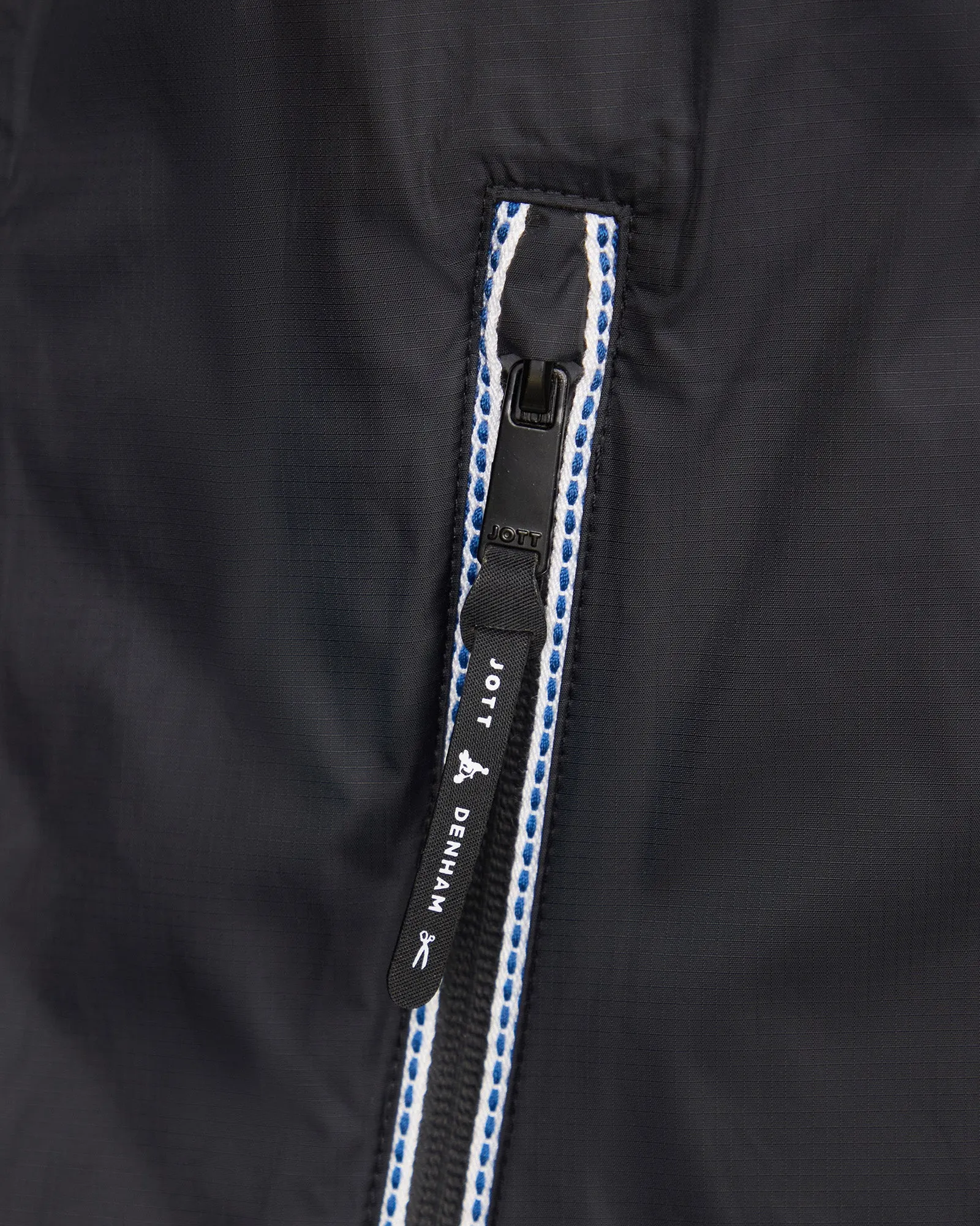 Fluid MNW JOTT x DENHAM pack-away waterproof jacket Black