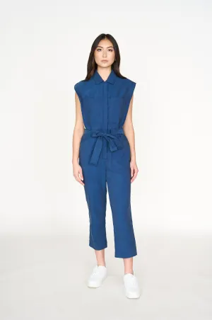 Foreign Fare Flight Jumpsuit - Blue (XS - 2XL)