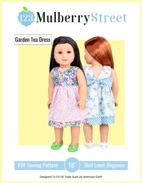 Garden Tea Dress 18" Doll Clothes Pattern