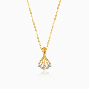 Gold Halcyon Diamond Pendant