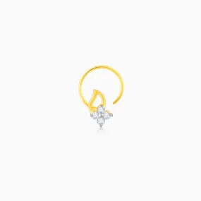 Gold Love's Bloom Diamond Nose Pin