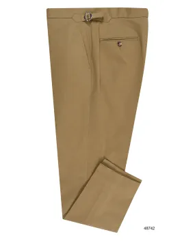 Golden Khaki Twill Dress Pant