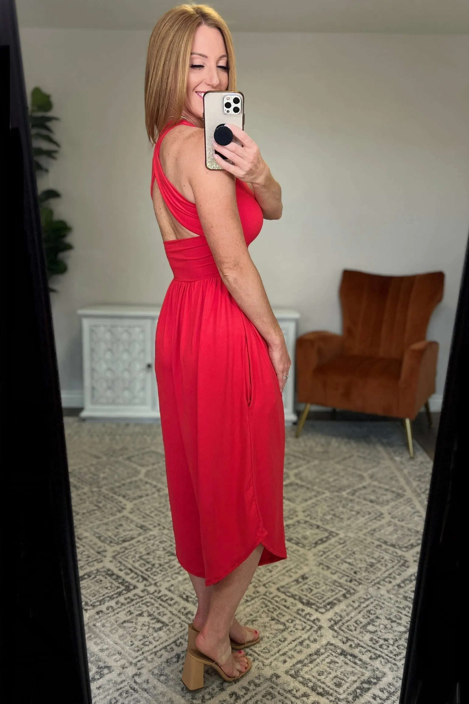 Good Idea Jumpsuit in Red