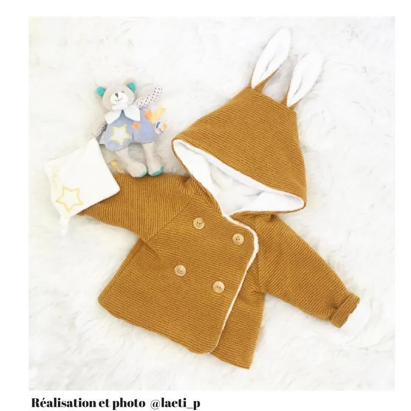 Grand'Ourse Cardigan & Jacket Sewing Pattern - Baby 6M/4Y - Ikatee