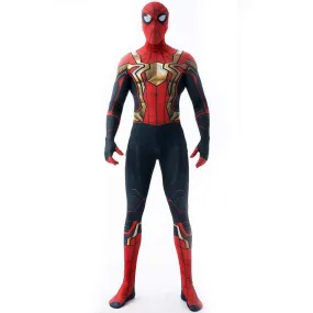 Iron Spider-Man No Way Home Peter Benjamin Parker Costume Cosplay Jumpsuit Halloween