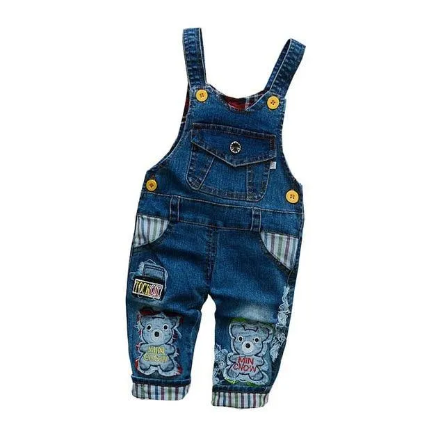 Kids Denim Pants Toddler  Jeans Jumpsuit Clothes