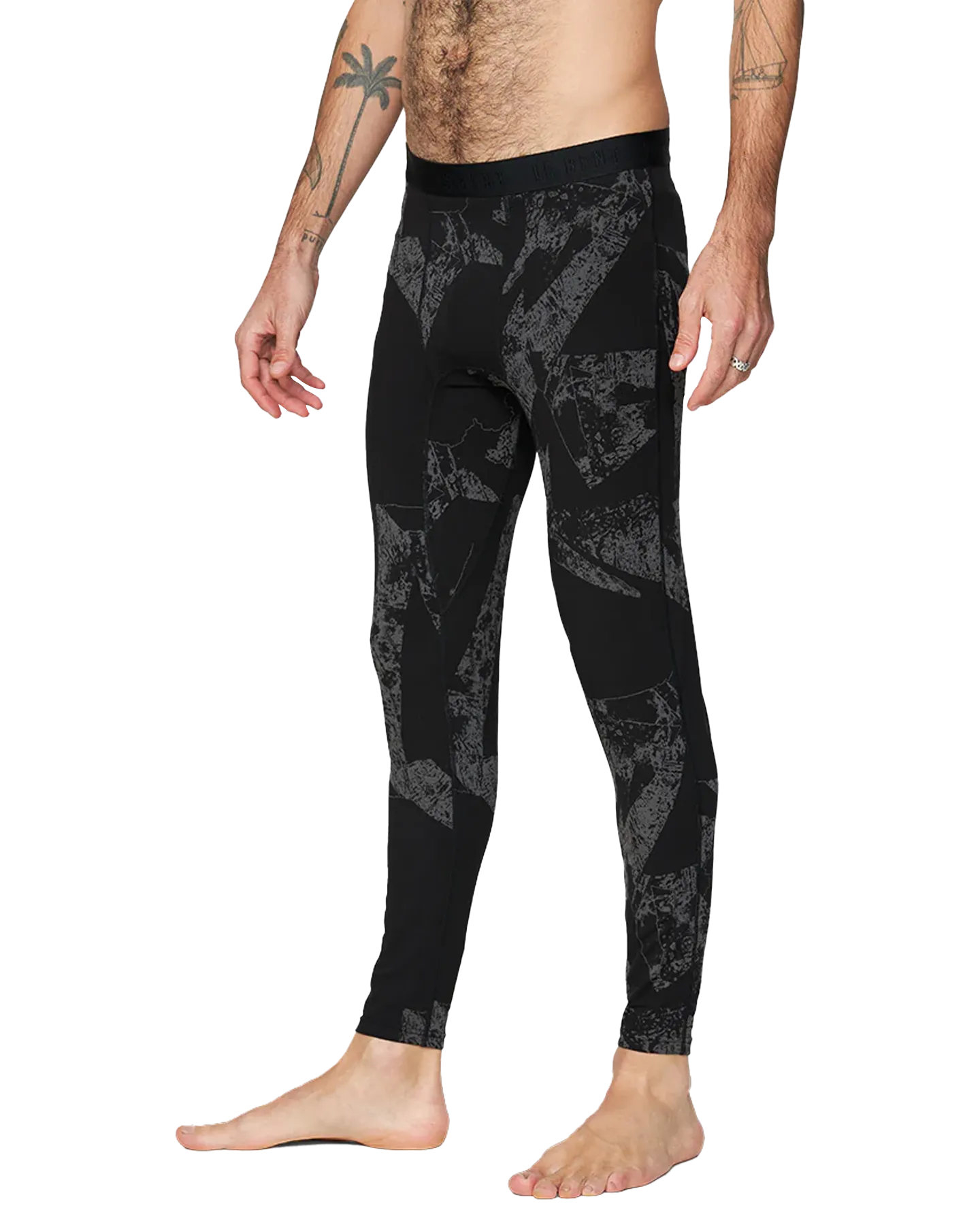 Le Bent Men's Fractal Lightweight Bottom - Black