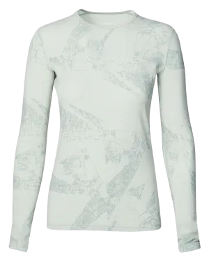 Le Bent Women's Fractal Lightweight Crew - Sea Foam