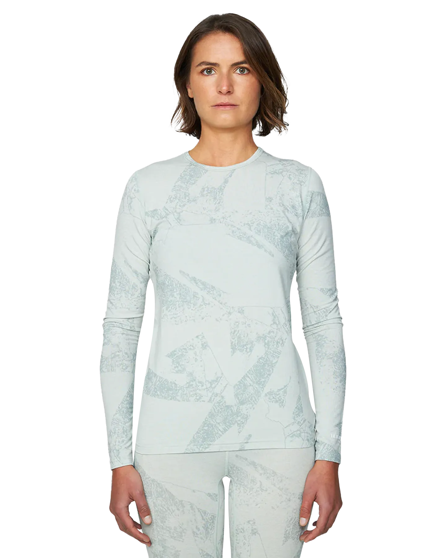 Le Bent Women's Fractal Lightweight Crew - Sea Foam