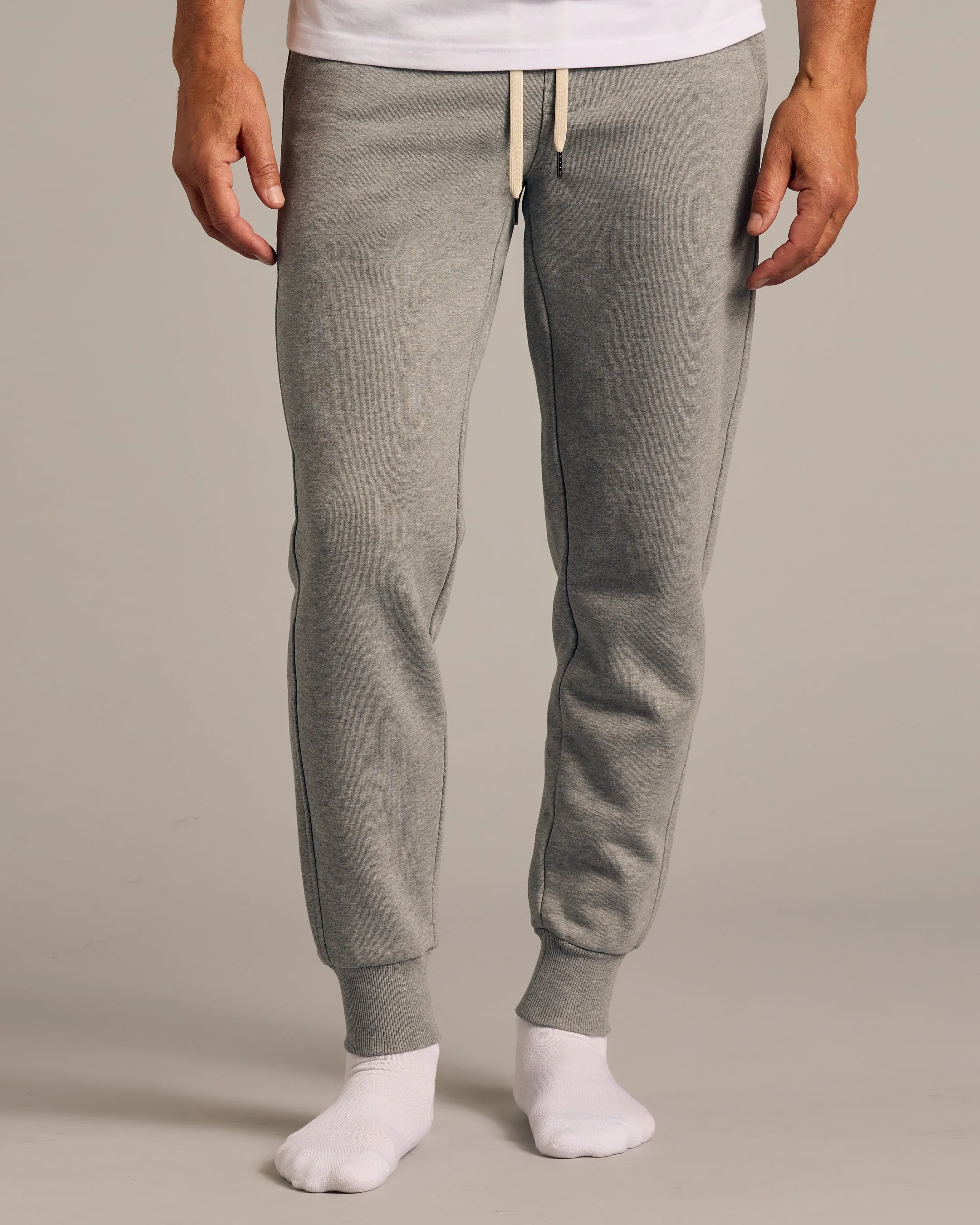 Medium Heather Gray Fleece French Terry Joggers