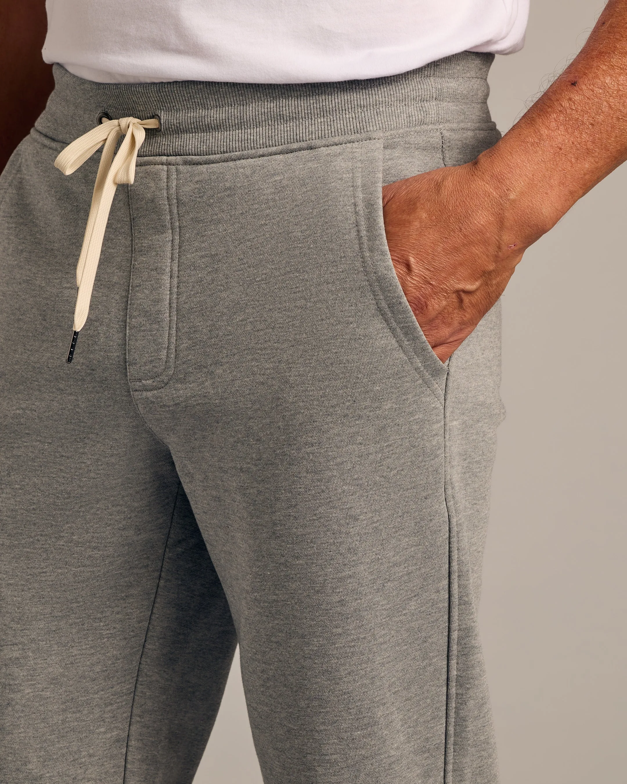 Medium Heather Gray Fleece French Terry Joggers