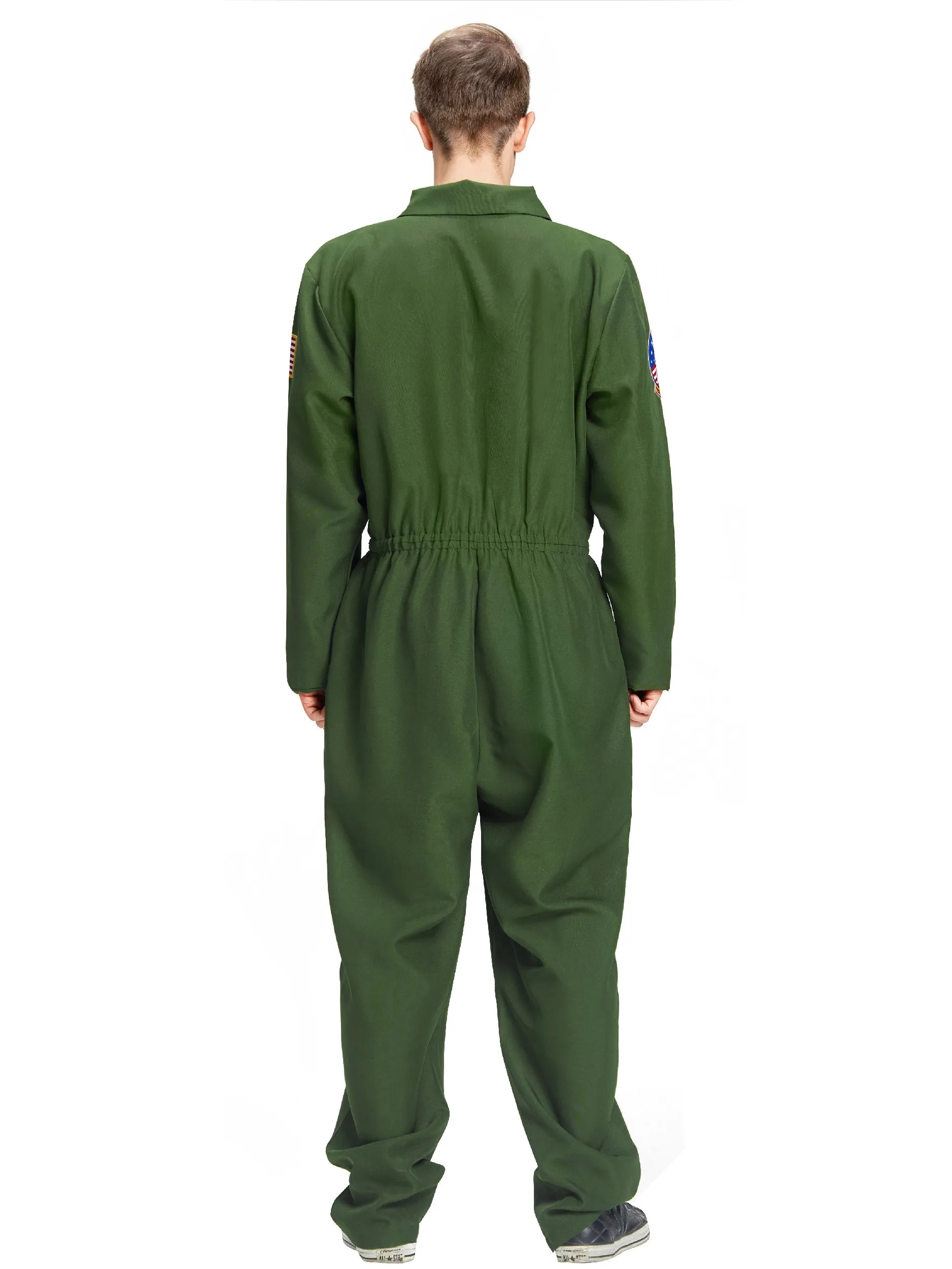 Men Fighter Pilot Jumpsuit Halloween Costume