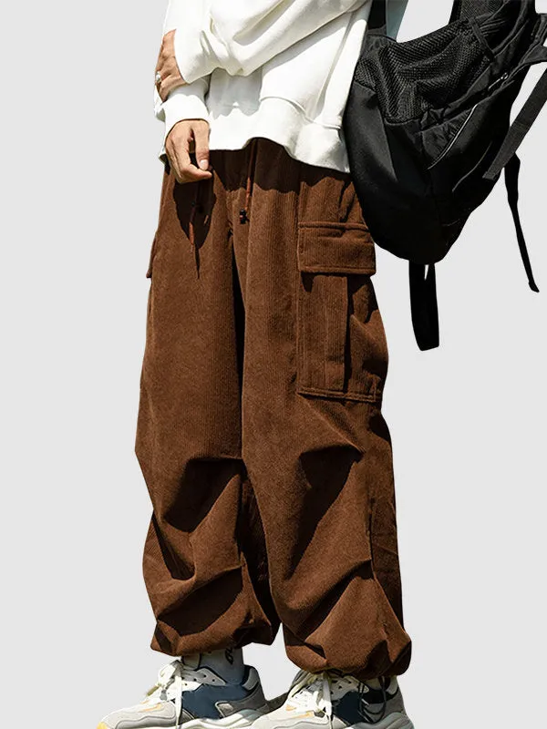 Men's Casual Corduroy Cargo Pants