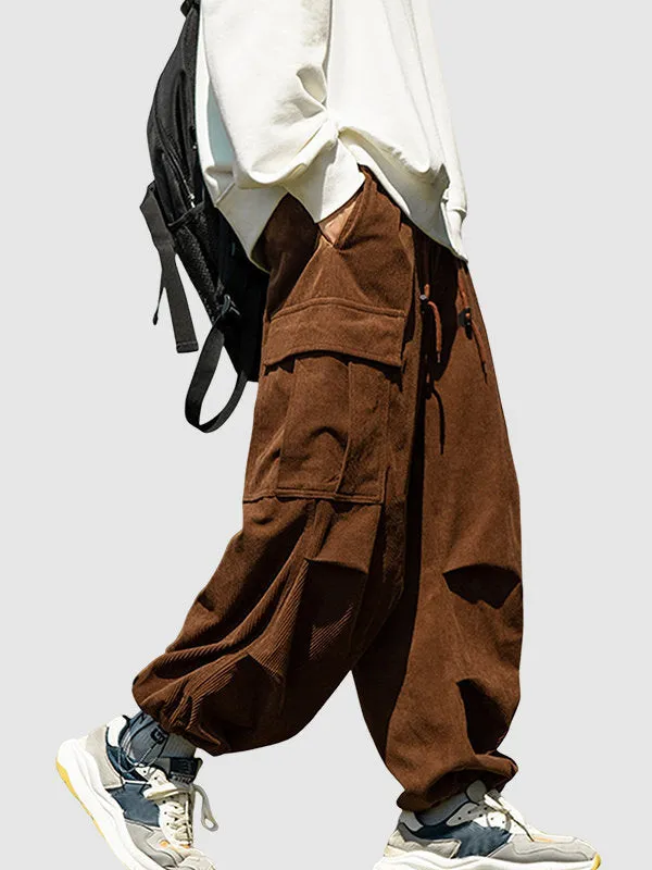 Men's Casual Corduroy Cargo Pants