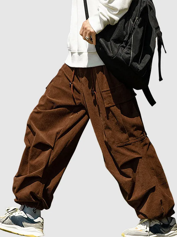 Men's Casual Corduroy Cargo Pants