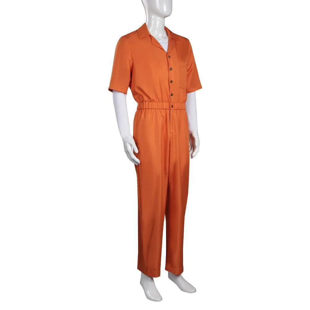 Michael Morbius Prison Jumpsuit Cosplay Costume Prisoner Uniform Halloween Carnival Outfit