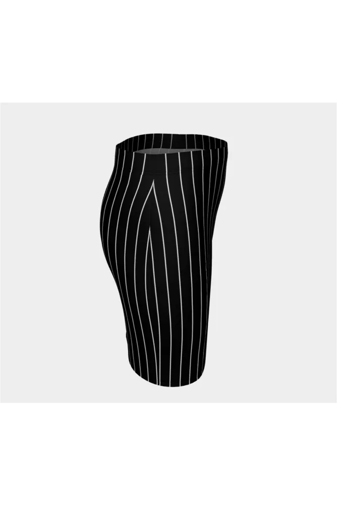 Mobster Pinstripe Fitted Skirt