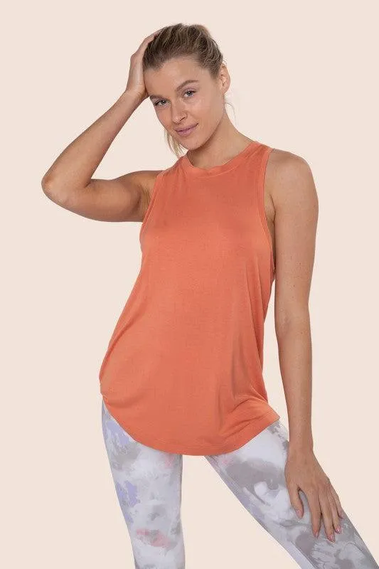 Mono B Raw Edge Tank Top