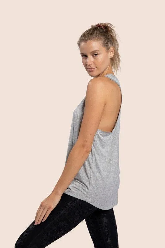 Mono B Raw Edge Tank Top