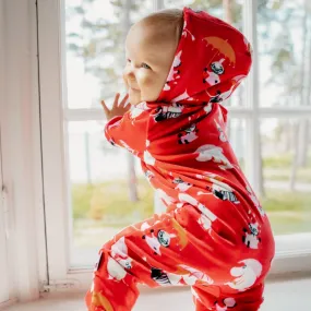 Moomin Rainy Day Jumpsuit Red - Martinex